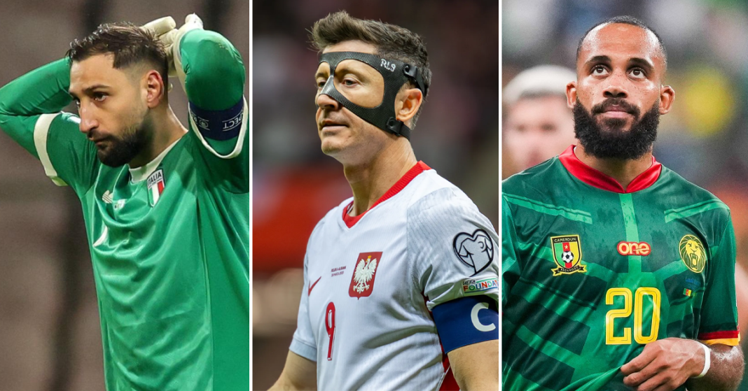 Biggest stars who will miss the 2026 World Cup this summer