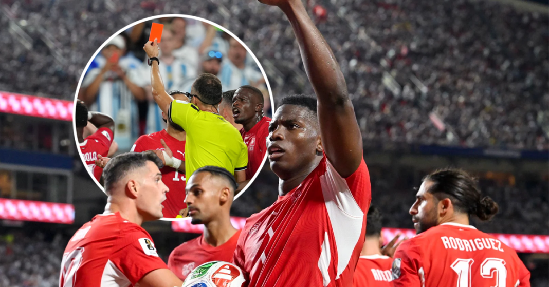FIFA officially explains red card helping Argentina advance