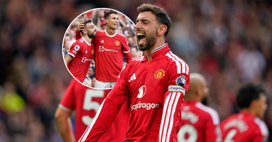 Bruno Fernandes has matched Cristiano Ronaldo’s incredible Man United record
