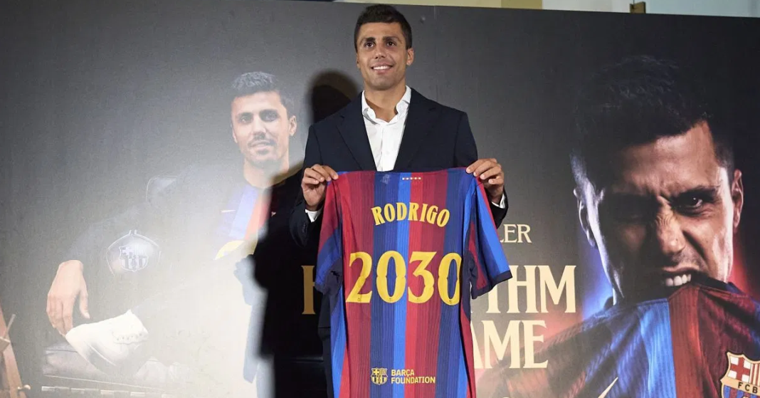 Official: Barcelona sign Rodri until 2030 after Man City accept third bid