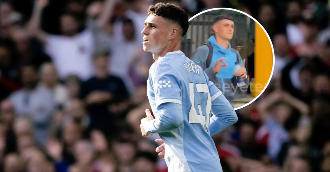 Phil Foden mocks Man Utd fans after controversial Manchester derby win