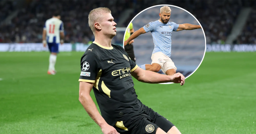 Erling Haaland matches Aguero’s Champions League unbelievable record