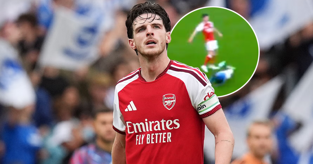 Declan Rice escapes red card after controversial Brighton incident