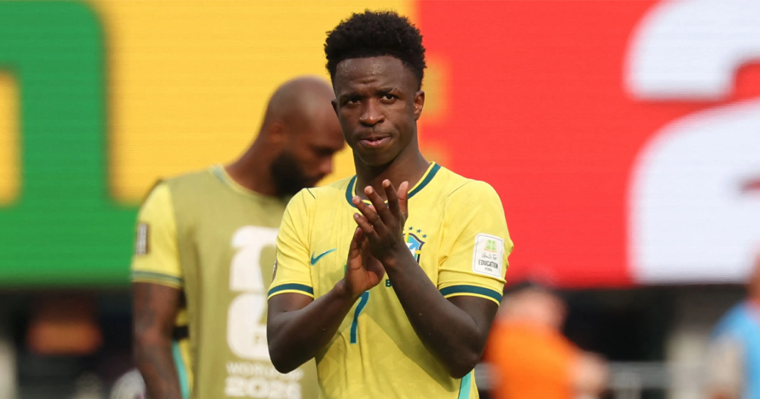 Vinicius faces fresh criticism after disastrous Brazil training shot goes viral