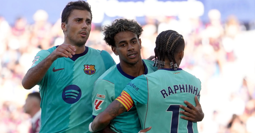 Yamal equals Messi record as Barcelona secure thrilling victory over Levante
